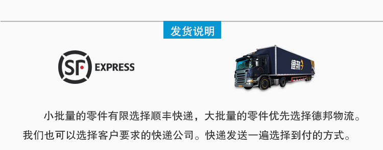 發貨說明